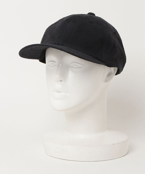meanswhile(ミーンズワイル)の「meanswhile / ミーンズワイル Imitation Suede 6Panel Cap イミテーションスウェード6パネルキャップ MW-HT22103(キャップ・メンズ・ブラック・FREE)」の1枚目の写真