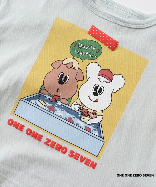 apres les cours(アプレレクール)の「1107 NIPPONツアー イラストTシャツ(Tシャツ/カットソー・キッズ・オレンジ/ミント/オフホワイト/ピンク・100/120/130/90/110/80)」の14枚目の写真