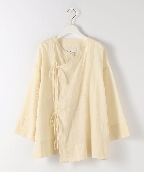 Steven Alan（スティーブンアラン）の「＜YAMAI＞COTTON LAWN SHIRT/シャツ（シャツ/ブラウス・レディース・グレー/オフホワイト・1）」の2枚目の写真