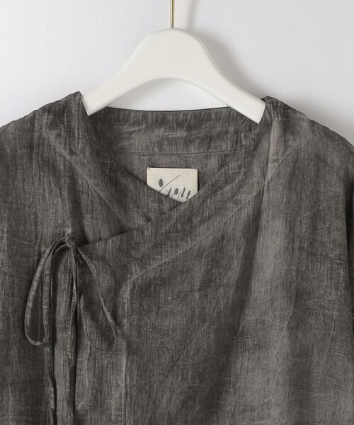 Steven Alan（スティーブンアラン）の「＜YAMAI＞COTTON LAWN SHIRT/シャツ（シャツ/ブラウス・レディース・グレー/オフホワイト・1）」の4枚目の写真