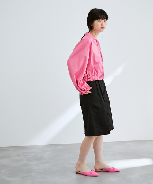 ADAM ET ROPE'（アダムエロペ）の「ドロストスリーブカーディガン（カーディガン/ボレロ・レディース・ホワイト/ブラック/ピンク/ライトグリーン・FREE）」の20枚目の写真