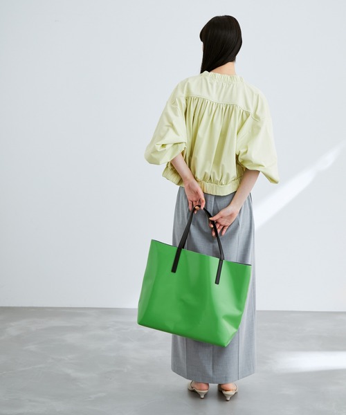 ADAM ET ROPE'（アダムエロペ）の「ドロストスリーブカーディガン（カーディガン/ボレロ・レディース・ホワイト/ブラック/ピンク/ライトグリーン・FREE）」の16枚目の写真