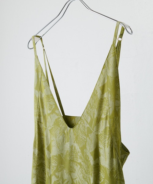 Lui's（ルイス）の「リーフジャガードキャミワンピース（ワンピース・レディース・ブルー/グリーン・FREE）」の9枚目の写真