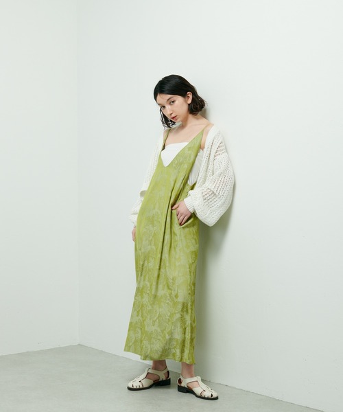 Lui's（ルイス）の「リーフジャガードキャミワンピース（ワンピース・レディース・ブルー/グリーン・FREE）」の12枚目の写真