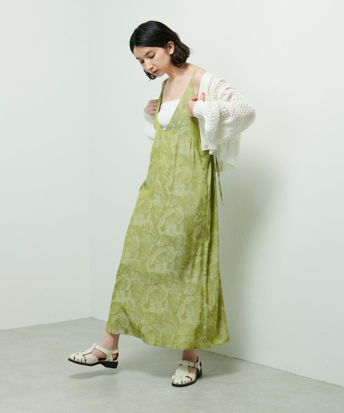 Lui's（ルイス）の「リーフジャガードキャミワンピース（ワンピース・レディース・ブルー/グリーン・FREE）」の8枚目の写真