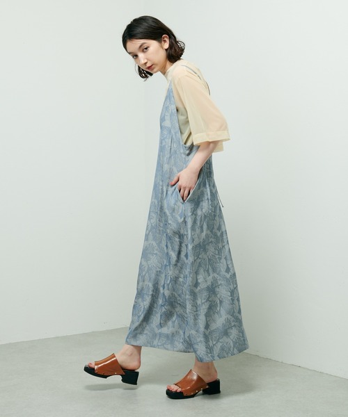 Lui's（ルイス）の「リーフジャガードキャミワンピース（ワンピース・レディース・ブルー/グリーン・FREE）」の14枚目の写真