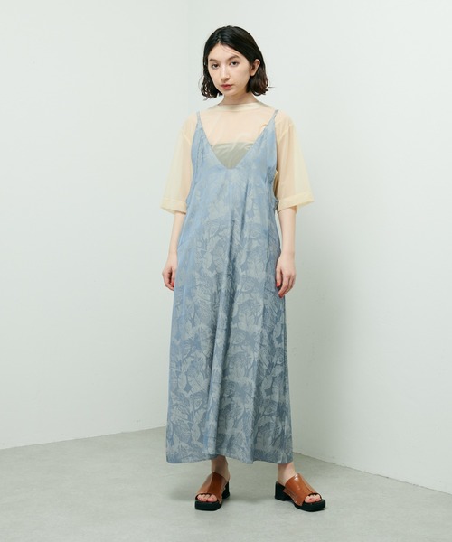 Lui's（ルイス）の「リーフジャガードキャミワンピース（ワンピース・レディース・ブルー/グリーン・FREE）」の10枚目の写真