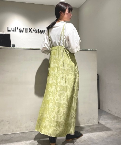 Lui's（ルイス）の「リーフジャガードキャミワンピース（ワンピース・レディース・ブルー/グリーン・FREE）」の17枚目の写真