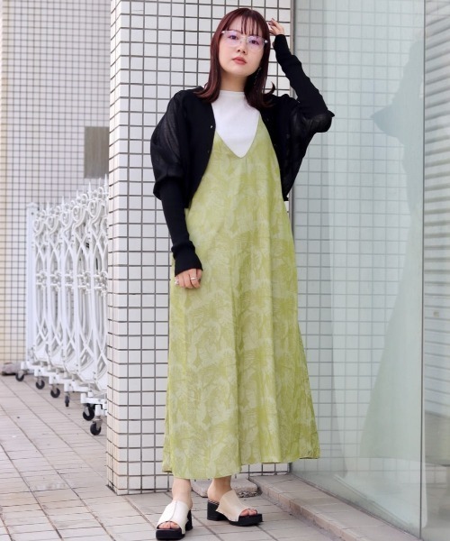 Lui's（ルイス）の「リーフジャガードキャミワンピース（ワンピース・レディース・ブルー/グリーン・FREE）」の18枚目の写真