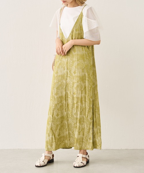 Lui's（ルイス）の「リーフジャガードキャミワンピース（ワンピース・レディース・ブルー/グリーン・FREE）」の22枚目の写真