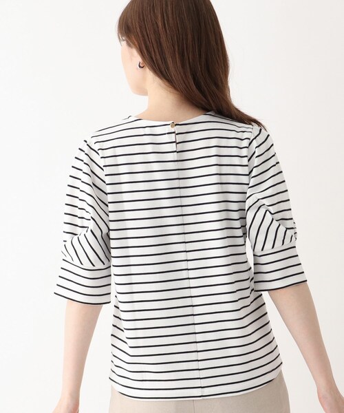 index(インデックス)の「◆SUPIMAコットンスムースタックスリーブトップス【WEB限定カラー・サイズ】(Tシャツ/カットソー・レディース・ライトグレー/パープル/ネイビー/ガンメタ/ホワイト系その他3/ライトオレンジ系・40/38/42/36)」の9枚目の写真