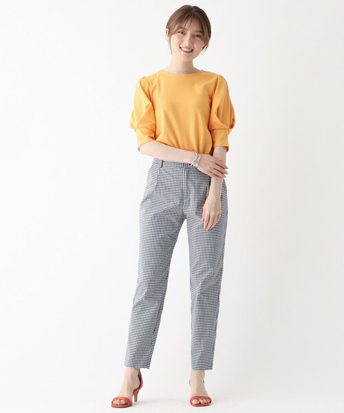 index(インデックス)の「◆SUPIMAコットンスムースタックスリーブトップス【WEB限定カラー・サイズ】(Tシャツ/カットソー・レディース・ライトグレー/パープル/ネイビー/ガンメタ/ホワイト系その他3/ライトオレンジ系・40/38/42/36)」の17枚目の写真