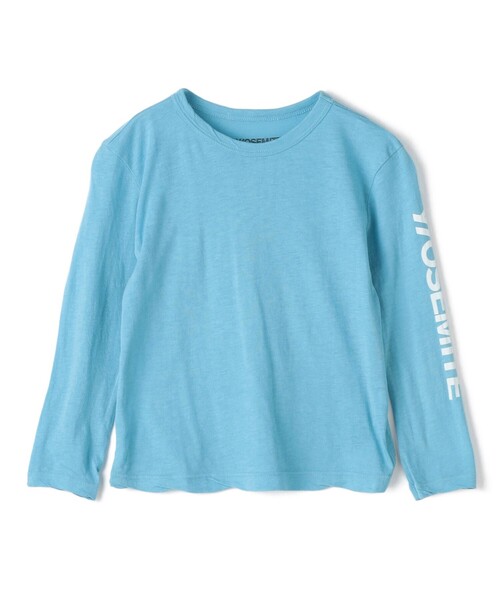 JAMES PERSE(ジェームスパース)の「キッズ YOSEMITE コットン ロングスリーブTシャツ GMJ3034YL(Tシャツ/カットソー・キッズ・ホワイト/ライトブルー/ブルー系その他・4/3/05)」の3枚目の写真