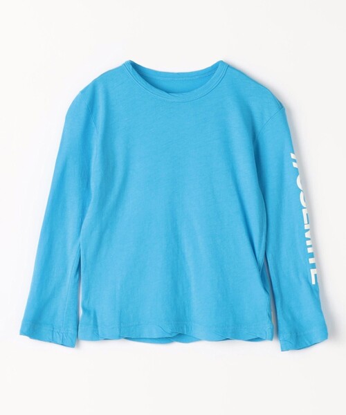 JAMES PERSE(ジェームスパース)の「キッズ YOSEMITE コットン ロングスリーブTシャツ GMJ3034YL(Tシャツ/カットソー・キッズ・ホワイト/ライトブルー/ブルー系その他・4/3/05)」の1枚目の写真