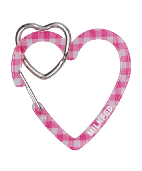 NEO HEART CARABINER GINGHAM/ギンガムチェック/ハート カラビナ