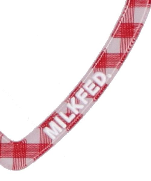 MILKFED.（ミルクフェド）の「NEO HEART CARABINER GINGHAM/ギンガムチェック/ハート カラビナ/キーホルダー（キーホルダー・レディース・ライトブルー/ブラック/ベージュ/レッド/ライトピンク・ONE SIZE）」の8枚目の写真