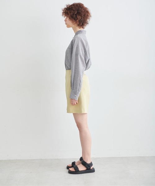 FREE'S MART（フリーズマート）の「◆ツイルハイウエストショートパンツ（その他パンツ・レディース・グリーン/ブラック/ベージュ・SMALL/MEDIUM）」の18枚目の写真