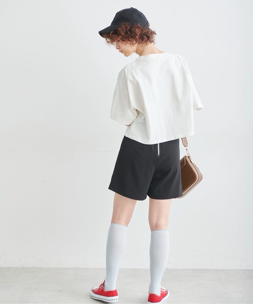 FREE'S MART（フリーズマート）の「◆ツイルハイウエストショートパンツ（その他パンツ・レディース・グリーン/ブラック/ベージュ・SMALL/MEDIUM）」の11枚目の写真