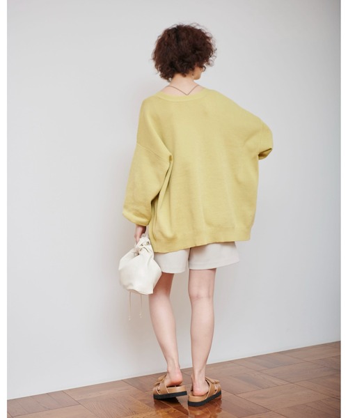 FREE'S MART（フリーズマート）の「◆ツイルハイウエストショートパンツ（その他パンツ・レディース・グリーン/ブラック/ベージュ・SMALL/MEDIUM）」の6枚目の写真