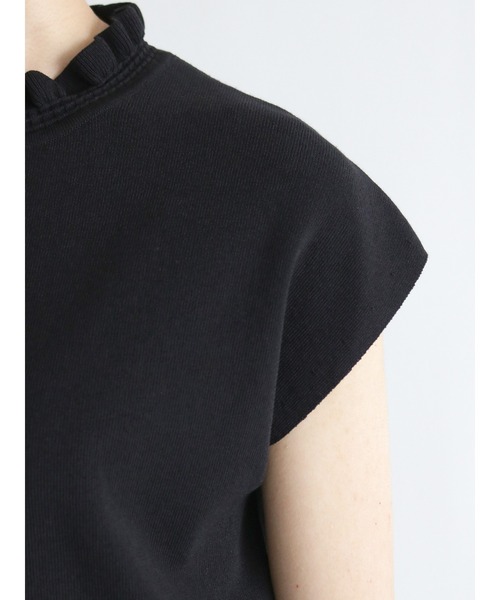 Te chichi（テチチ）の「【貴島明日香コラボ】スタンドフリルネックニット（ニット/セーター・レディース・ブラック/ベージュ/オレンジ・ﾌﾘ-）」の19枚目の写真