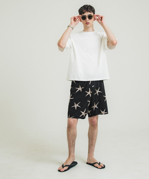 coca(coca)(コカ)の「ヒトデ柄ハーフパンツ(その他パンツ・メンズ・ブラック・M/L)」の6枚目の写真