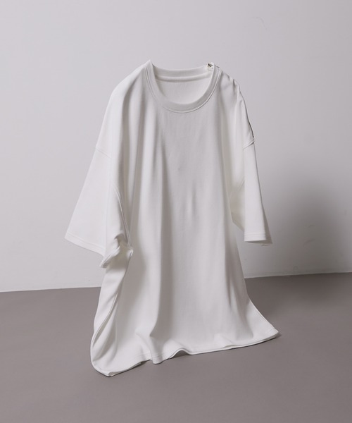 iisy（イージー）の「【 iisy 】ショルダージップビッグカットソー（Tシャツ/カットソー・メンズ・ホワイト/ブラック/ブルー系その他4・S/M/L/XL）」の17枚目の写真