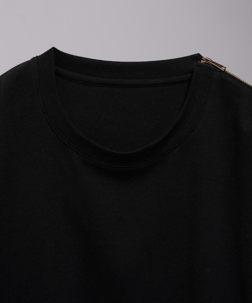 iisy（イージー）の「【 iisy 】ショルダージップビッグカットソー（Tシャツ/カットソー・メンズ・ホワイト/ブラック/ブルー系その他4・S/M/L/XL）」の10枚目の写真