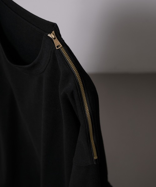 iisy（イージー）の「【 iisy 】ショルダージップビッグカットソー（Tシャツ/カットソー・メンズ・ホワイト/ブラック/ブルー系その他4・S/M/L/XL）」の6枚目の写真