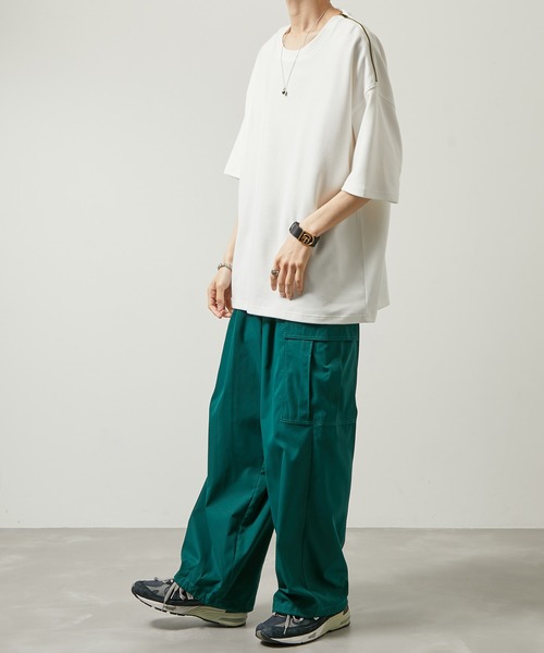 iisy（イージー）の「【 iisy 】ショルダージップビッグカットソー（Tシャツ/カットソー・メンズ・ホワイト/ブラック/ブルー系その他4・S/M/L/XL）」の16枚目の写真