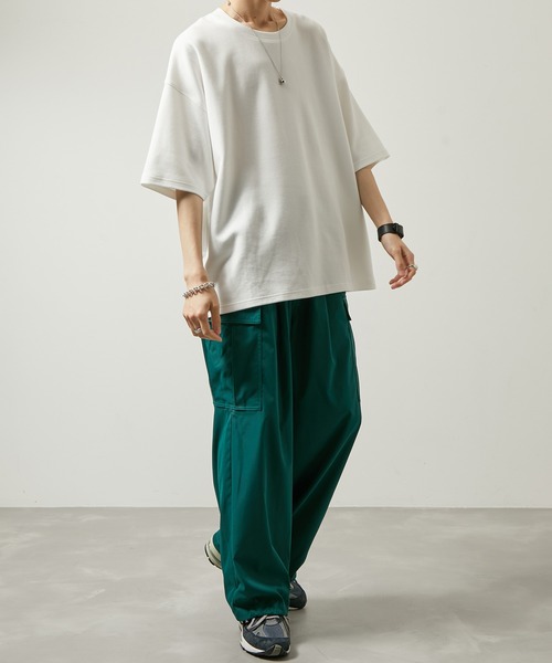 iisy（イージー）の「【 iisy 】ショルダージップビッグカットソー（Tシャツ/カットソー・メンズ・ホワイト/ブラック/ブルー系その他4・S/M/L/XL）」の8枚目の写真