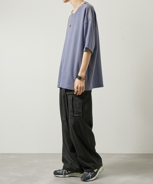 iisy（イージー）の「【 iisy 】ショルダージップビッグカットソー（Tシャツ/カットソー・メンズ・ホワイト/ブラック/ブルー系その他4・S/M/L/XL）」の9枚目の写真