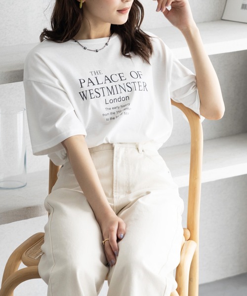 GeeRA（ジーラ）の「大人プリントＴシャツ（Tシャツ/カットソー・レディース・ブラック/ライトホワイト/オフホワイト/ホワイト・LARGE/MEDIUM/XX-LARGE/X-LARGE）」の2枚目の写真