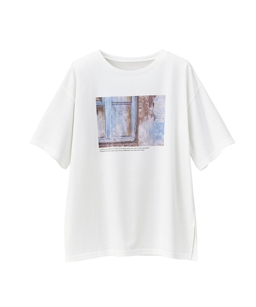 GeeRA（ジーラ）の「大人プリントＴシャツ（Tシャツ/カットソー・レディース・ブラック/ライトホワイト/オフホワイト/ホワイト・LARGE/MEDIUM/XX-LARGE/X-LARGE）」の5枚目の写真