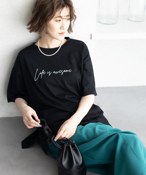 GeeRA（ジーラ）の「大人プリントＴシャツ（Tシャツ/カットソー・レディース・ブラック/ライトホワイト/オフホワイト/ホワイト・LARGE/MEDIUM/XX-LARGE/X-LARGE）」の11枚目の写真