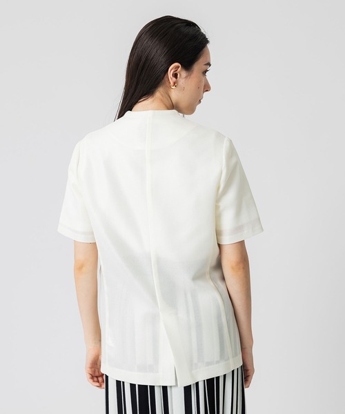 UNITED TOKYO（ユナイテッドトウキョウ）の「ハーフスリーブサマーノーカラージャケット（ノーカラージャケット・レディース・ブラック/ホワイト・FREE）」の19枚目の写真