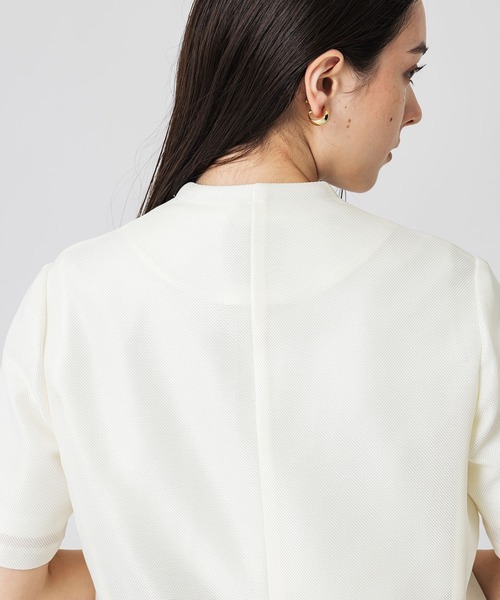 UNITED TOKYO（ユナイテッドトウキョウ）の「ハーフスリーブサマーノーカラージャケット（ノーカラージャケット・レディース・ブラック/ホワイト・FREE）」の14枚目の写真