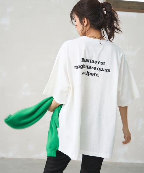 ODORATA（オドラタ）の「MESSAGE TEE（Tシャツ/カットソー・レディース・ホワイト・FREE）」の7枚目の写真