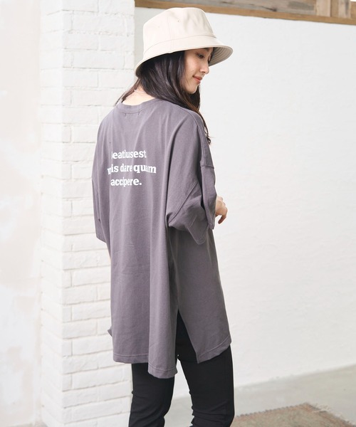 ODORATA（オドラタ）の「MESSAGE TEE（Tシャツ/カットソー・レディース・ホワイト・FREE）」の2枚目の写真