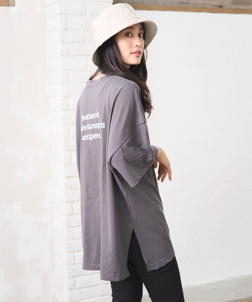 ODORATA（オドラタ）の「MESSAGE TEE（Tシャツ/カットソー・レディース・ホワイト・FREE）」の3枚目の写真