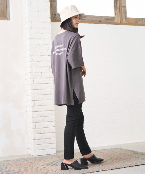 ODORATA（オドラタ）の「MESSAGE TEE（Tシャツ/カットソー・レディース・ホワイト・FREE）」の6枚目の写真