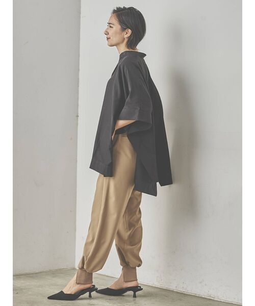 COTORICA（コトリカ）の「スクエアシャツポンチョ（シャツ/ブラウス・レディース・ブラック/オフホワイト/グリーン/その他1・FREE）」の18枚目の写真