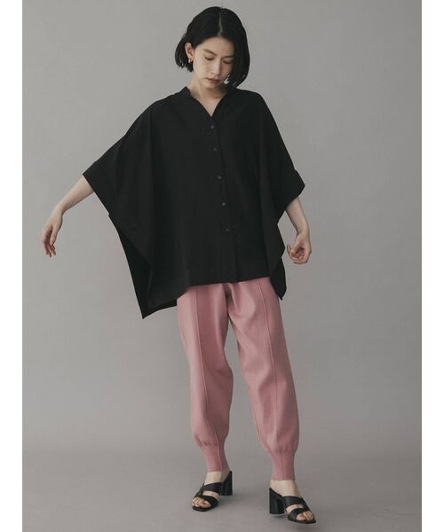 COTORICA（コトリカ）の「スクエアシャツポンチョ（シャツ/ブラウス・レディース・ブラック/オフホワイト/グリーン/その他1・FREE）」の9枚目の写真