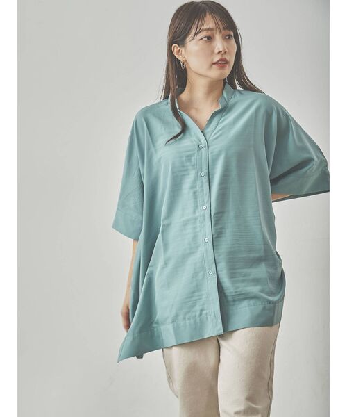 COTORICA（コトリカ）の「スクエアシャツポンチョ（シャツ/ブラウス・レディース・ブラック/オフホワイト/グリーン/その他1・FREE）」の15枚目の写真