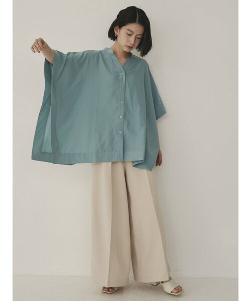 COTORICA（コトリカ）の「スクエアシャツポンチョ（シャツ/ブラウス・レディース・ブラック/オフホワイト/グリーン/その他1・FREE）」の20枚目の写真