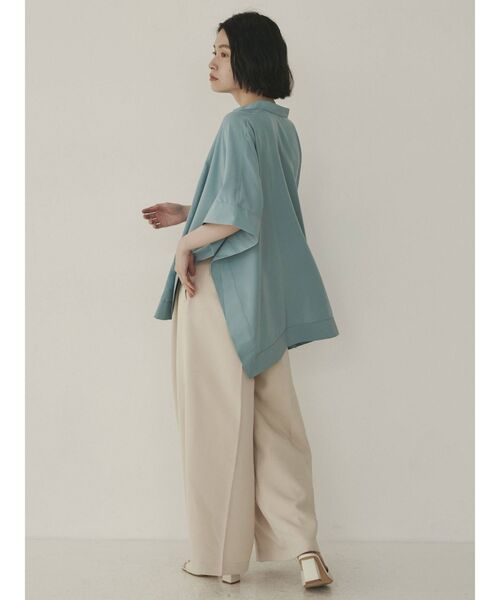 COTORICA（コトリカ）の「スクエアシャツポンチョ（シャツ/ブラウス・レディース・ブラック/オフホワイト/グリーン/その他1・FREE）」の11枚目の写真