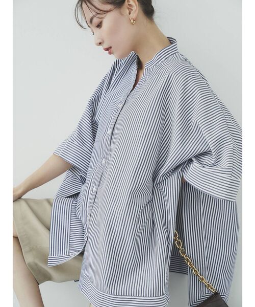 COTORICA（コトリカ）の「スクエアシャツポンチョ（シャツ/ブラウス・レディース・ブラック/オフホワイト/グリーン/その他1・FREE）」の17枚目の写真