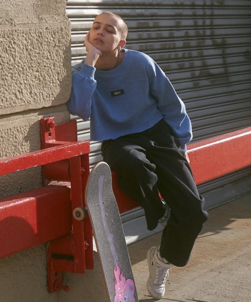 ROXY(ロキシー)の「ROXY SKATE/ロキシースケート ルーズシルエットスケートパンツ RPT224611T(その他パンツ・レディース・グリーン/ブラック/ベージュ・M/L)」の7枚目の写真
