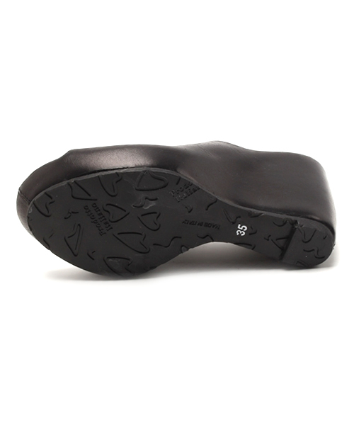 ROSE BUD（ローズバッド）の「586-3347 LTHR LENTER  SEAM OPEN TOE SANDAL（サンダル・レディース・ブラック/ライトブラウン・38/35/36/39/37）」の4枚目の写真