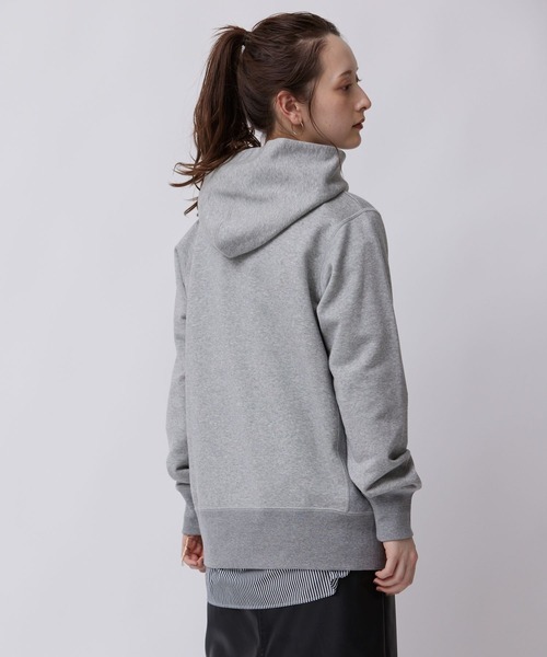 BABYLONE（バビロン）の「BABYLONE / シルケット裏毛パーカー（パーカー・レディース・グレー/アイボリー・フリー）」の13枚目の写真
