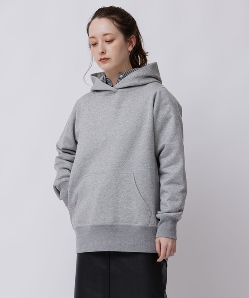 BABYLONE（バビロン）の「BABYLONE / シルケット裏毛パーカー（パーカー・レディース・グレー/アイボリー・フリー）」の10枚目の写真
